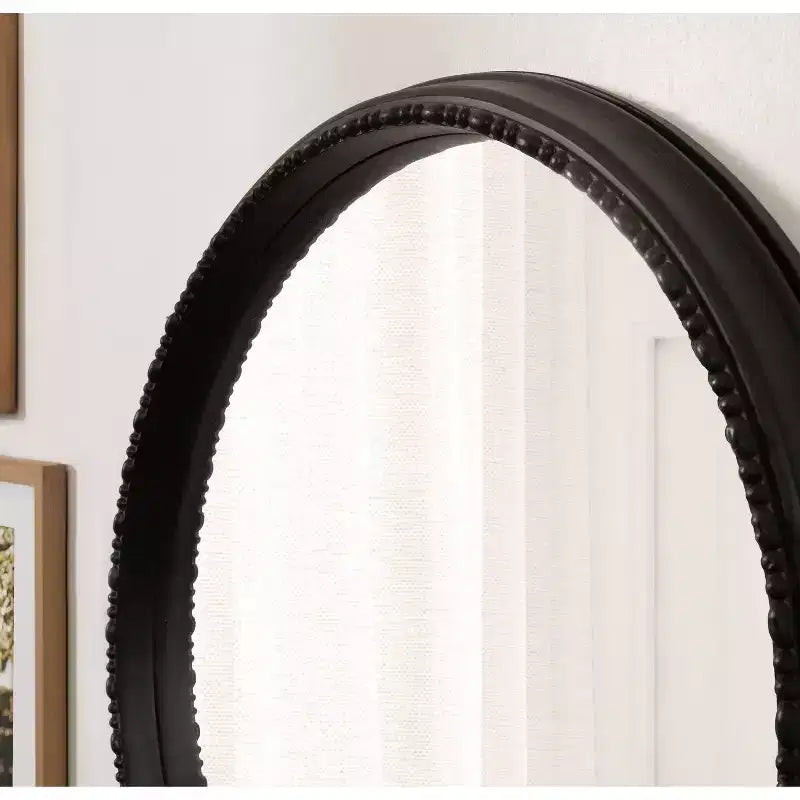 Miroir rond encadré Astele 61 x 61 cm Noir