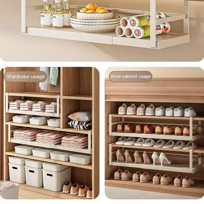 Étagère extensible sous-placard, panier de rangement suspendu sous-étagère
