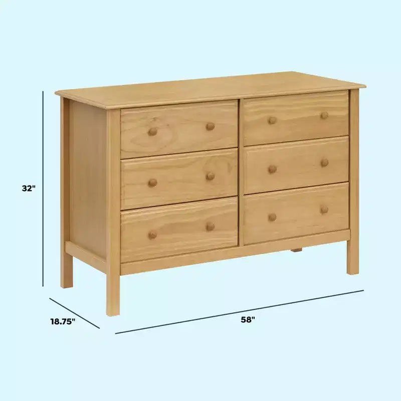 Commode double large à 6 tiroirs daVinci Jayden