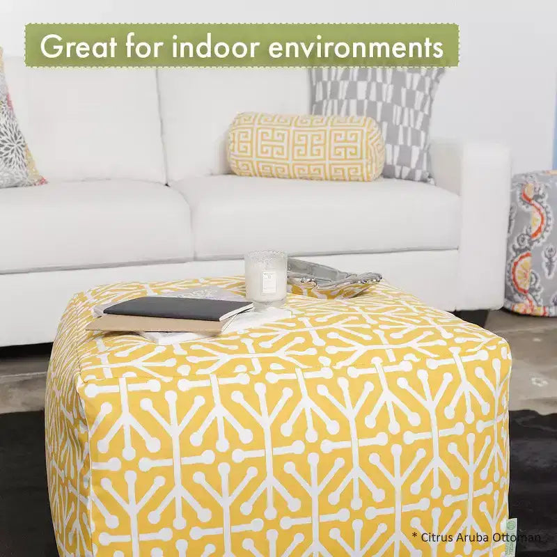 Ottoman Pouf Chevron