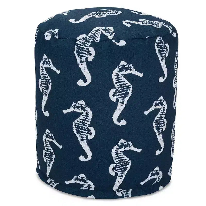 Round Pouf Sea Horse