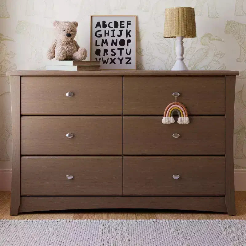 Crescent 6-Drawer Double Dresser