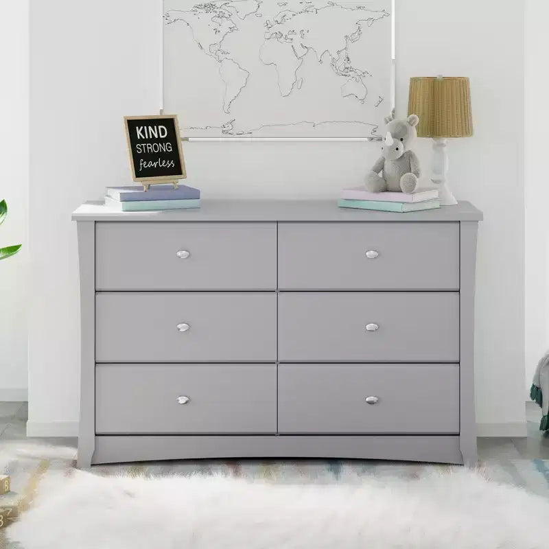 Crescent 6-Drawer Double Dresser