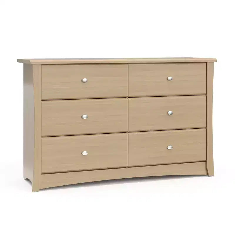 Crescent 6-Drawer Double Dresser