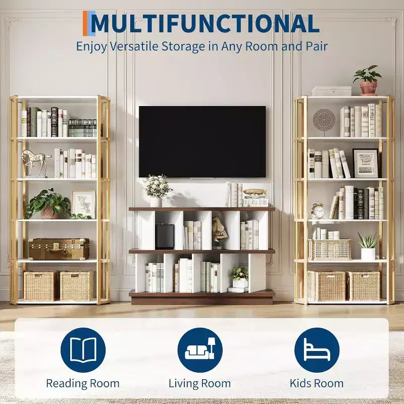 COZONY 8-Cube Storage Shelf Organizer, Cube Bookshelf with 10 Removable Panels for Living Room, Bedroom & Home Office