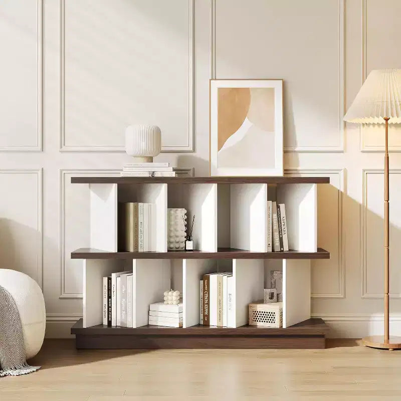 8-Cube Storage Shelf Organizer, Cube Bookshelf with 10 Removable Panels for Living Room, Bedroom & Home Office