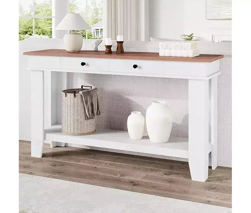 Bibliothèque avec Portes, Étagère à 4 Niveaux avec Armoire pour Salon ou Bureau