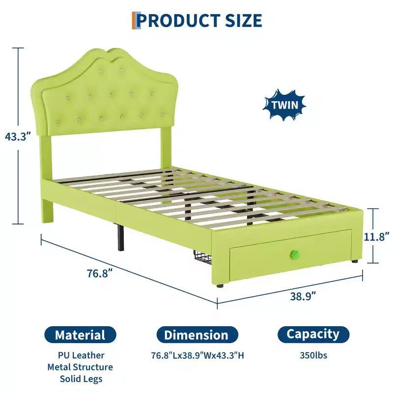 Cadre de lit plateforme avec tête de lit, lit queen size avec rangement