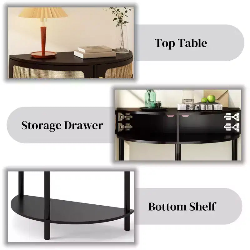 Table de chevet avec station de recharge, table de nuit avec ports USB et tiroir