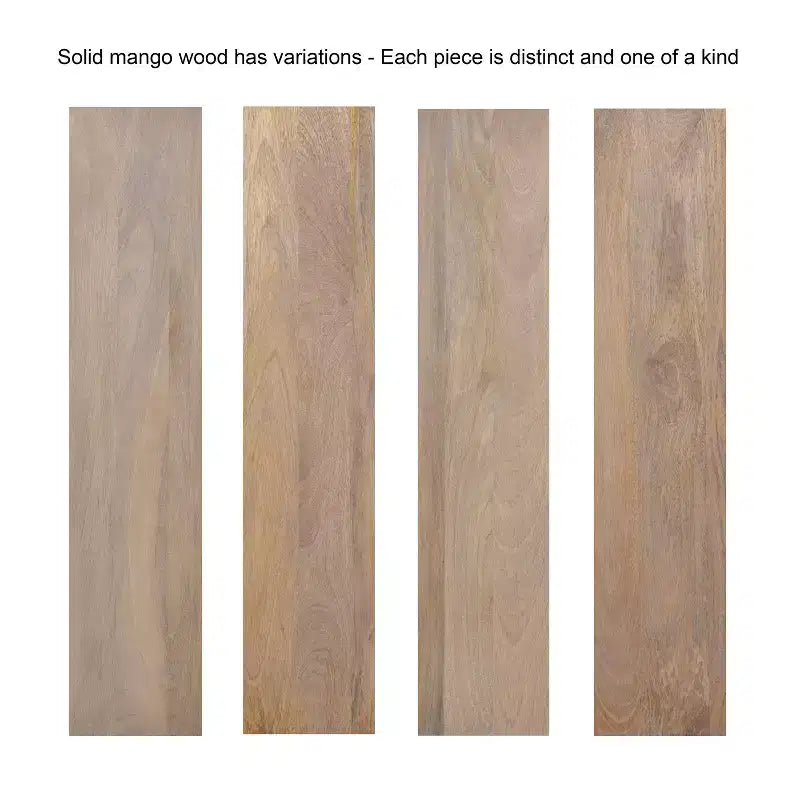 46x22x17" Rectangle Wood Coffee Table, Natural