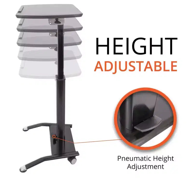 Support pour ordinateur portable inclinable à hauteur réglable pneumatique Stand Up Desk Store - Pupitre de conférenciers