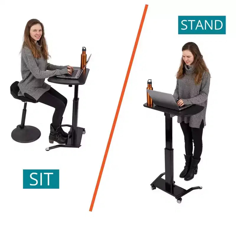 Support pour ordinateur portable inclinable à hauteur réglable pneumatique Stand Up Desk Store - Pupitre de conférenciers