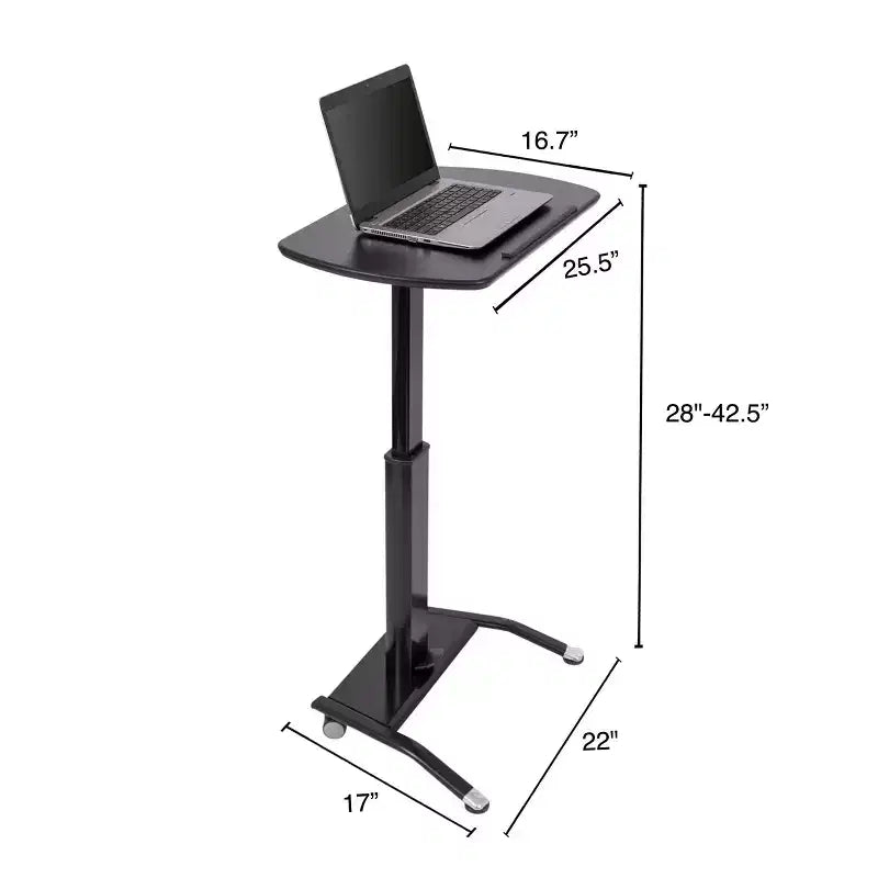 Support pour ordinateur portable inclinable à hauteur réglable pneumatique Stand Up Desk Store - Pupitre de conférenciers