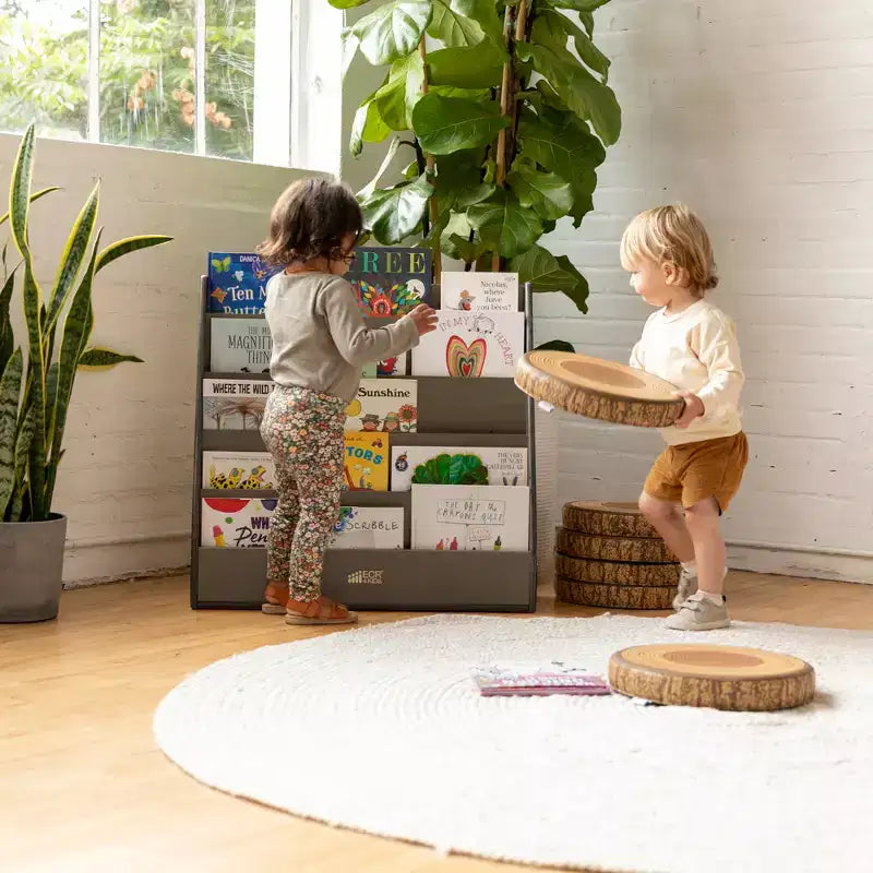 Présentoir à livres simple face Streamline avec rangement, étagère pour salle de classe