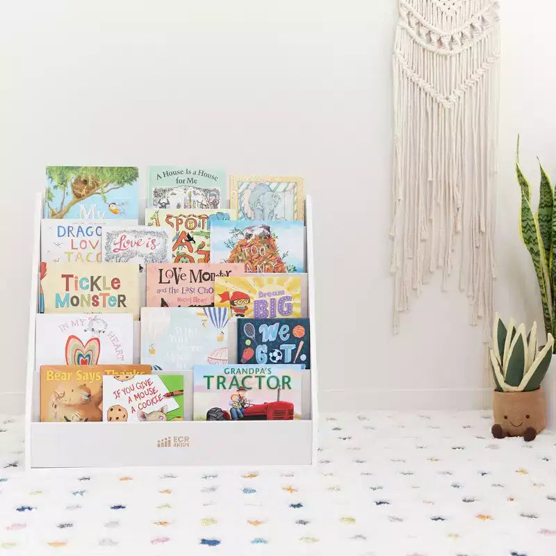 Présentoir à livres simple face Streamline avec rangement, étagère pour salle de classe