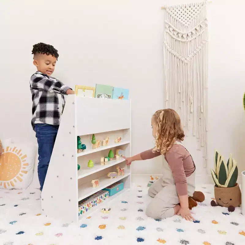 Présentoir à livres simple face Streamline avec rangement, étagère pour salle de classe