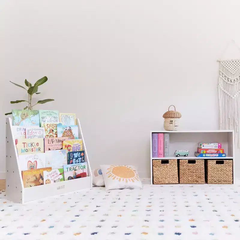 Présentoir à livres simple face Streamline avec rangement, étagère pour salle de classe