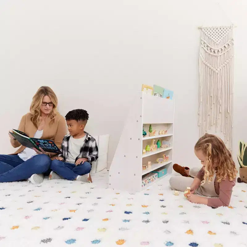 Présentoir à livres simple face Streamline avec rangement, étagère pour salle de classe