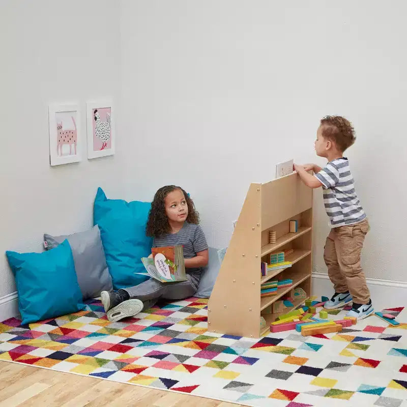 Présentoir à livres simple face Streamline avec rangement, étagère pour salle de classe